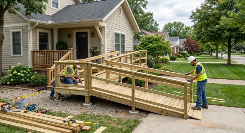 Handicap Ramp Construction in Conroe, TX