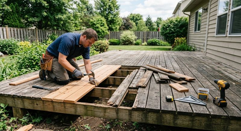 Redwood Deck Repair in Redmond, WA